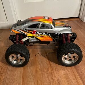 Salvage E-Savage Baja T RC Truck - Silver and Orange